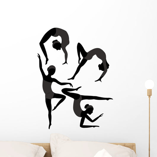 Gymnasts Wall Mural
