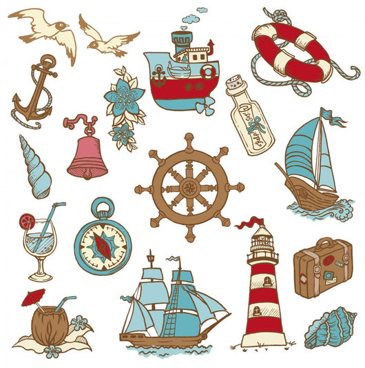 Doodle Sea Elements for