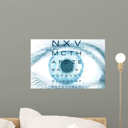 Test vision chart Wall Mural