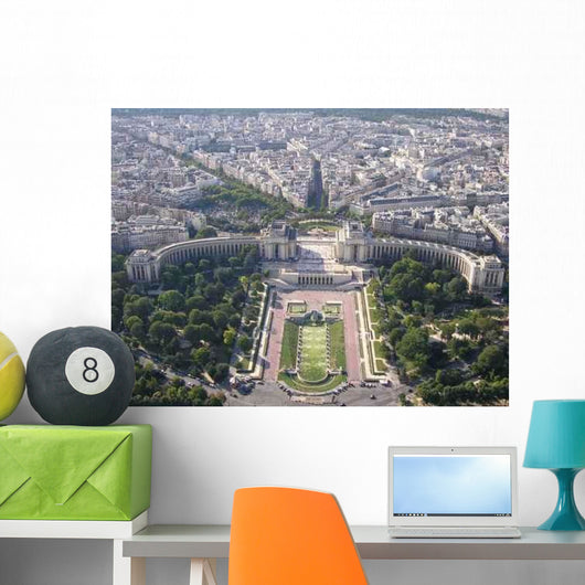 Paris From Eiffel Tower Wall Decal