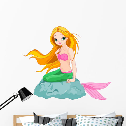 Beautiful Mermaid Wall Decal