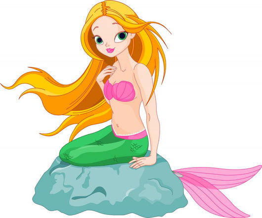 Beautiful Mermaid Wall Decal