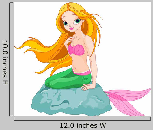 Beautiful Mermaid Wall Decal