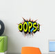 Oops. Comic book explosion. Wall Mural