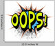 Oops. Comic book explosion. Wall Mural