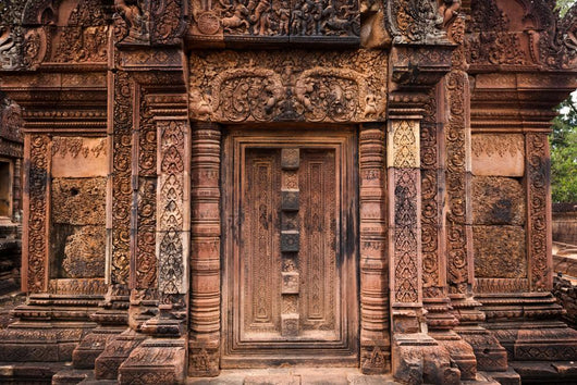 Intricate Carved Door Angkor