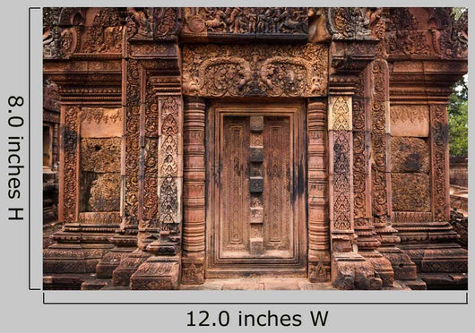 Intricate Carved Door Angkor