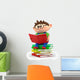 Little Boy Reading Wall Decal