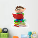 Little Boy Reading Wall Decal