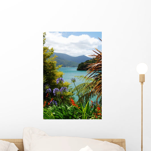 Summer Flowers Scenic Queen Wall Mural