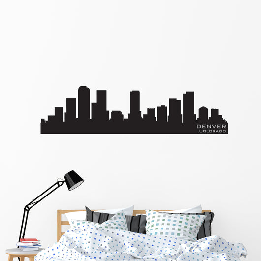 Denver Colorado Skyline Detailed
