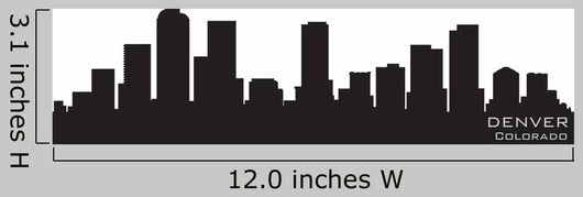 Denver Colorado Skyline Detailed