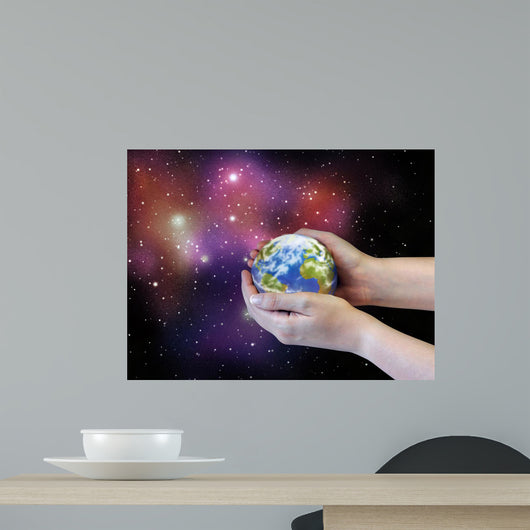 Earth in space Wall Mural