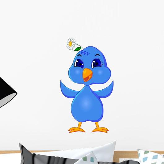 Funny Bluebird Wall Decal