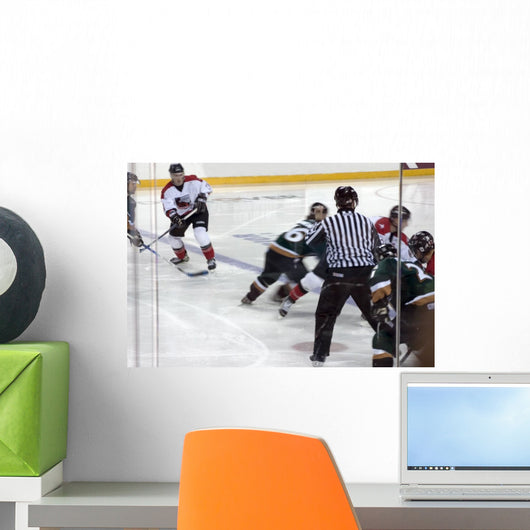 Ice Hockey Game Wall Mural