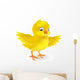 Cute happy little yellow Easter chick Wall Decal
