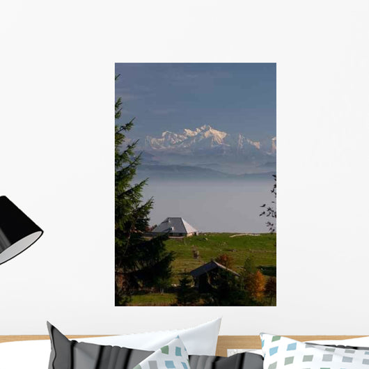 Mont Blanc Vu Du Wall Decal
