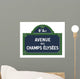 Plate Avenue Des Champs Elyses Wall Decal
