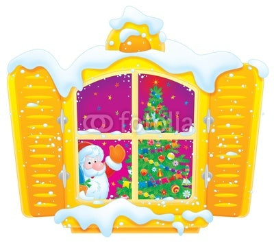 Santa Claus and Christmas Wall Decal