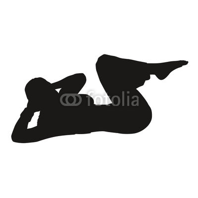 Silhouette Femme Sportive Wall Decal