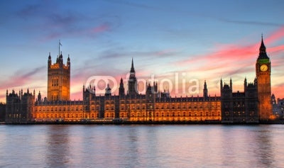 Houses of Parliament at Sunset Wall Mural