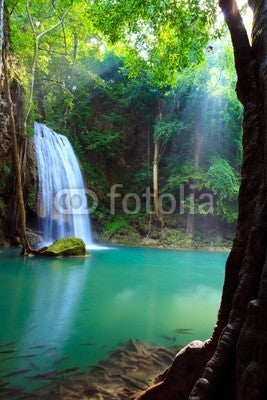 Erawan Waterfall Kanchanaburi Thailand Wall Decal