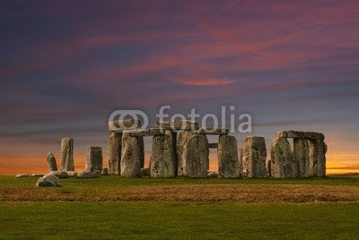 Stonehenge Sunset Wall Decal