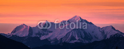 Mont Blanc at Sunset Wall Decal