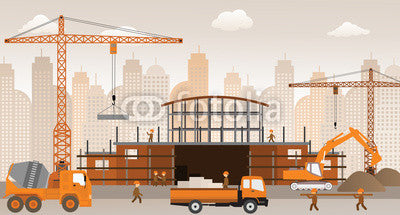 Making New Building Shopping Wall Decal