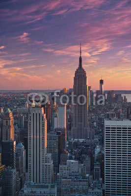 Manhattan Sunset Wall Decal
