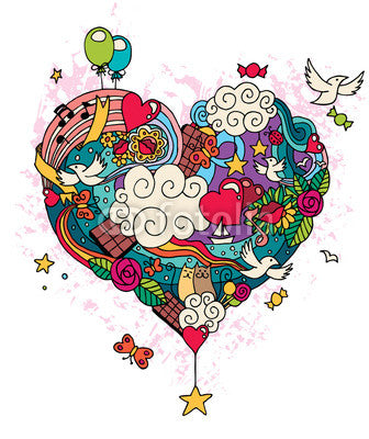 Love Doodle Wall Decal