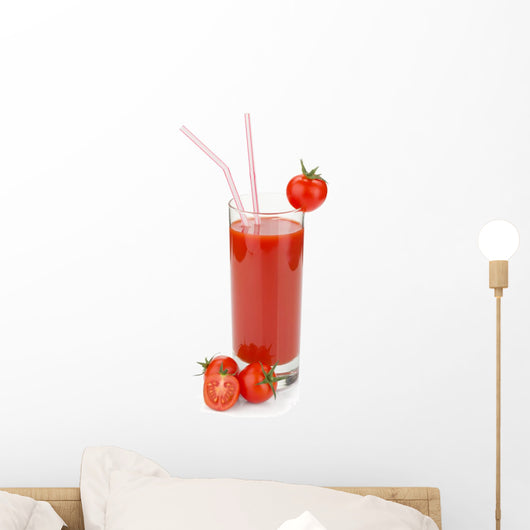 Tomato juice in a glass Wall Decal