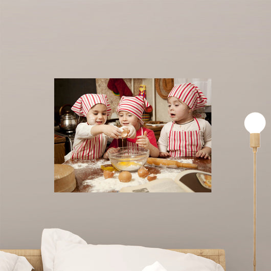 Three Little Chefs Enjoying