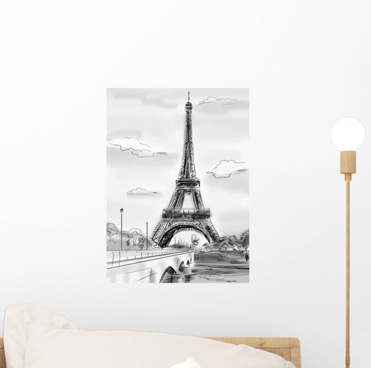 Parisian Streetseiffel Tower Illustration