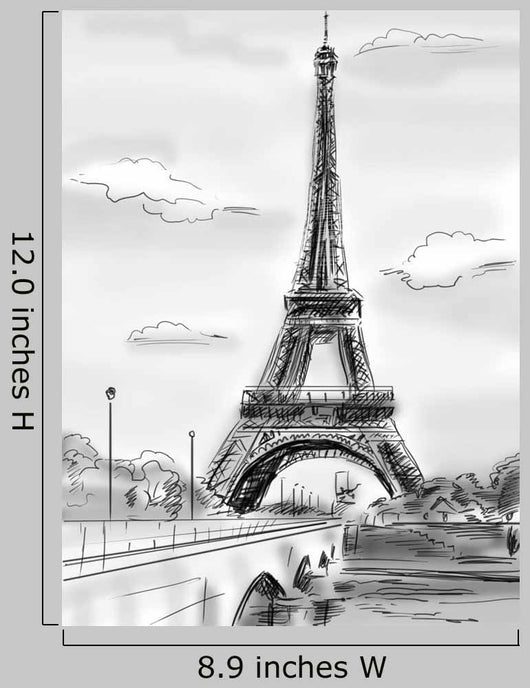Parisian Streetseiffel Tower Illustration