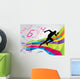 Running Man Wall Mural