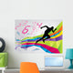 Running Man Wall Mural