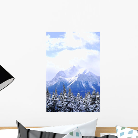 Snowy mountain Wall Mural