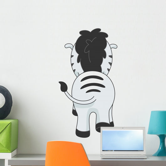 Zebra Back Wall Decal