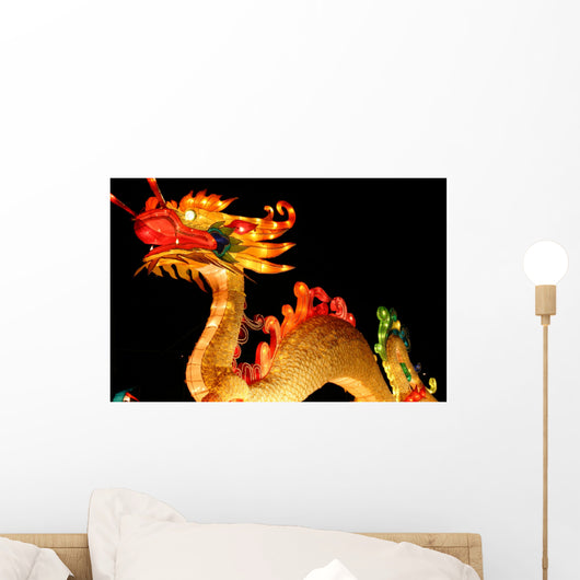 dragon during chinese new years lantern festival Wall Mural