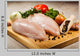 Raw Chicken Breasts Cutting