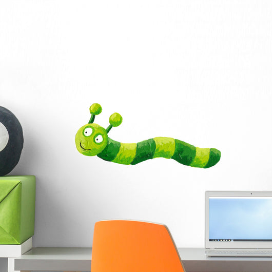 Cute Green Caterpillar