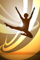 Silhouettes Gymnastics Wall Mural