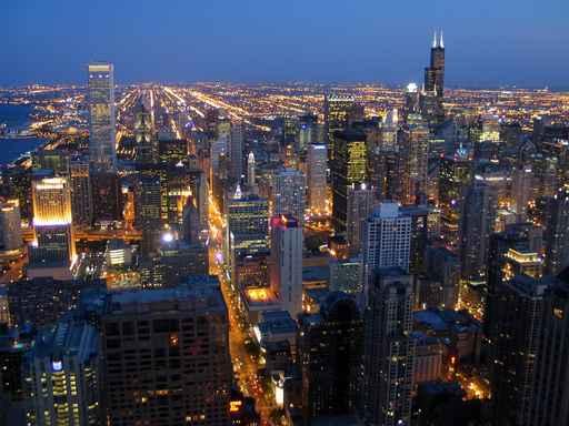 Chicago to Blue Hour Wall Decal