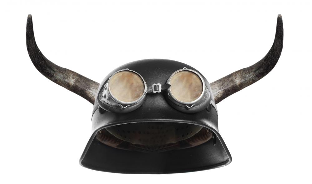 custom viking motorcycle helmets Retro Viking Motorcycle Helmet Wall Decal