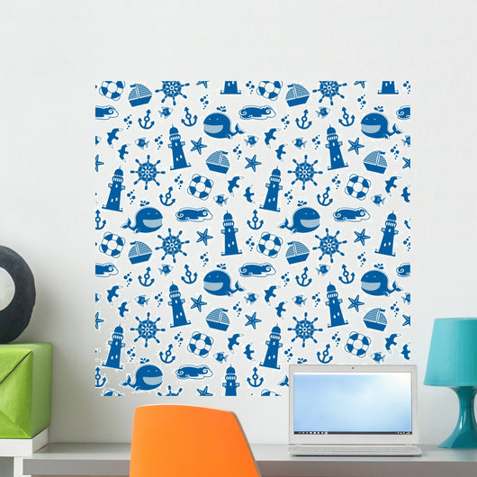 Seamless Pattern with Summer Wall Mural