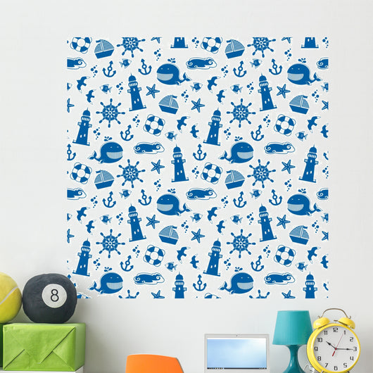 Seamless Pattern with Summer Wall Mural