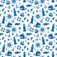 Seamless Pattern with Summer Wall Mural