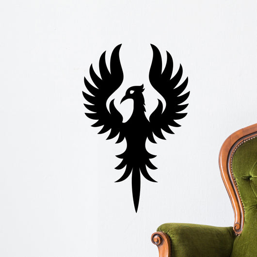 Phoenix bird silhouette Wall Decal