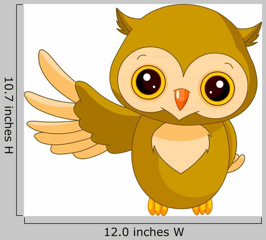 Fun zoo. Owl Wall Decal